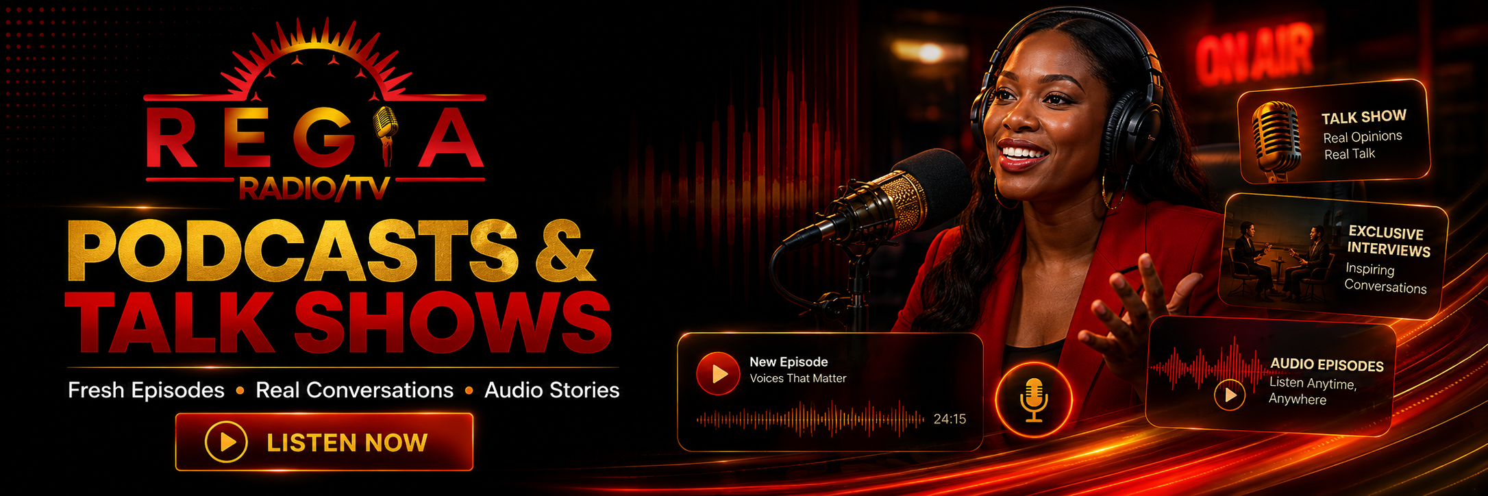 Podcasts & Talk Shows on Regia Radio