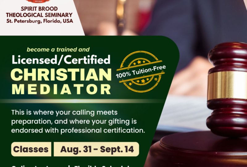 CERTIFIED CHRISTIAN MEDIATOR – Spirit Brood Theological Seminary