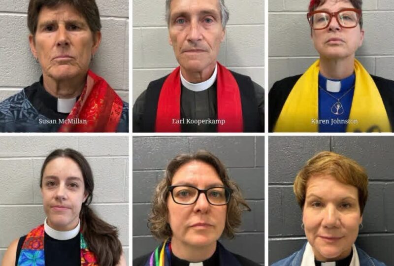 7 faith leaders arrested for trespassing at ICE office in Vermont