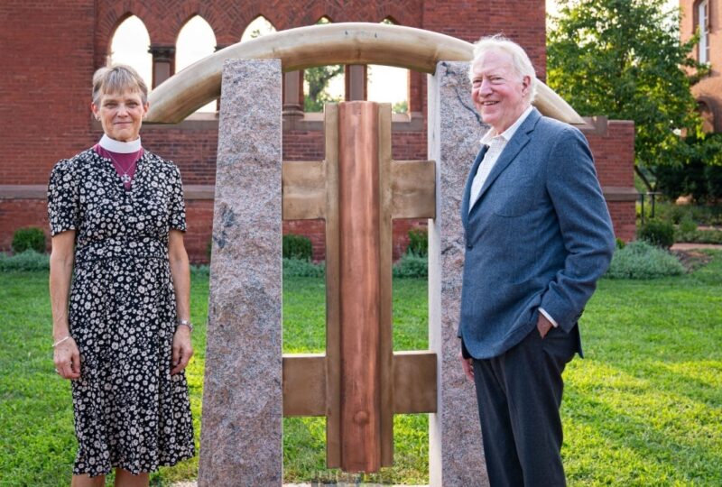 Bishop Mariann Budde’s rebuke of Trump honored by new sculpture at Virginia seminary